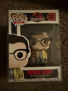 Funko Dennis Nedry Pop! Figure - Yellow, Black